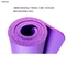1 Zoll Eignungs-Yoga-Matte 36 x 84 blaues schwarzes Nbr Yoga Mat Material Foam 10mm 20mm